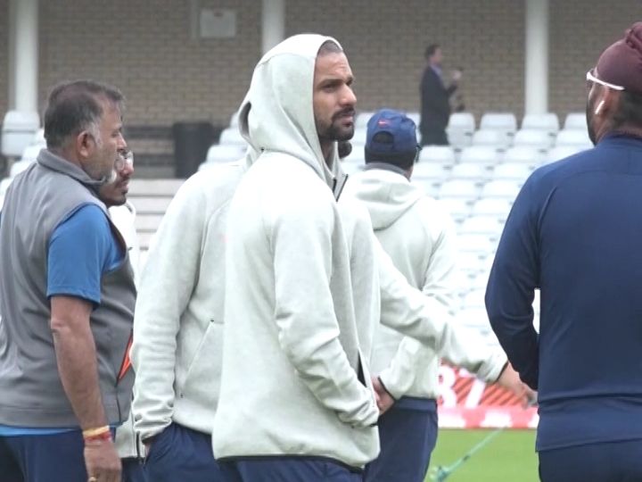 watch shikhar dhawan spotted at indias net sessions at trent bridge WATCH: Shikhar Dhawan spotted at India's net sessions at Trent Bridge