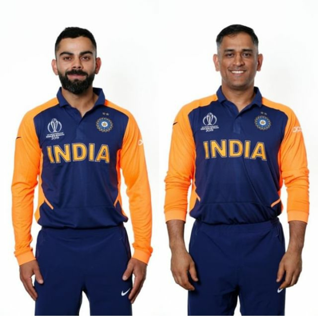 In Pics: Indian team's away Orange jersey to be worn against England during WC clash