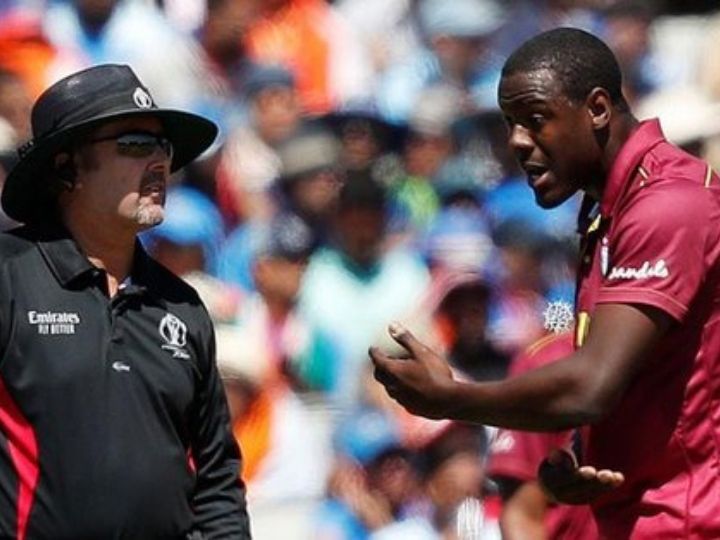 world cup 2019 carlos brathwaite fined for breaching icc code of conduct against india World Cup 2019: Carlos Brathwaite fined for breaching ICC Code of Conduct against India
