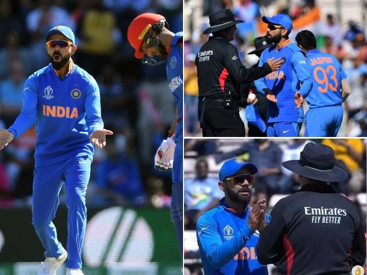 world cup 2019 virat kohli fined for excessive appealing during afghanistan clash World Cup 2019: Virat Kohli fined for excessive appealing during Afghanistan clash