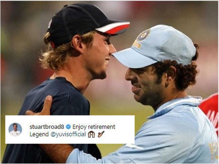 yuvraj singh retires stuart broad recalls those six sixes to wish yuvi a happy life ahead Yuvraj Singh retires: Stuart Broad recalls those SIX SIXES to wish Yuvi a happy life ahead