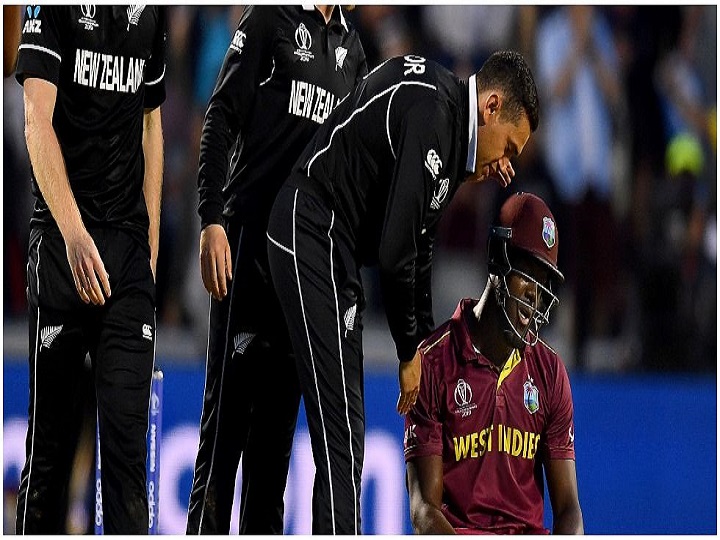 world cup 2019 new zealand edge windies in nail biting encounter World Cup 2019: Brathwaite heroics go in vain as NZ edge Windies in nail biting encounter