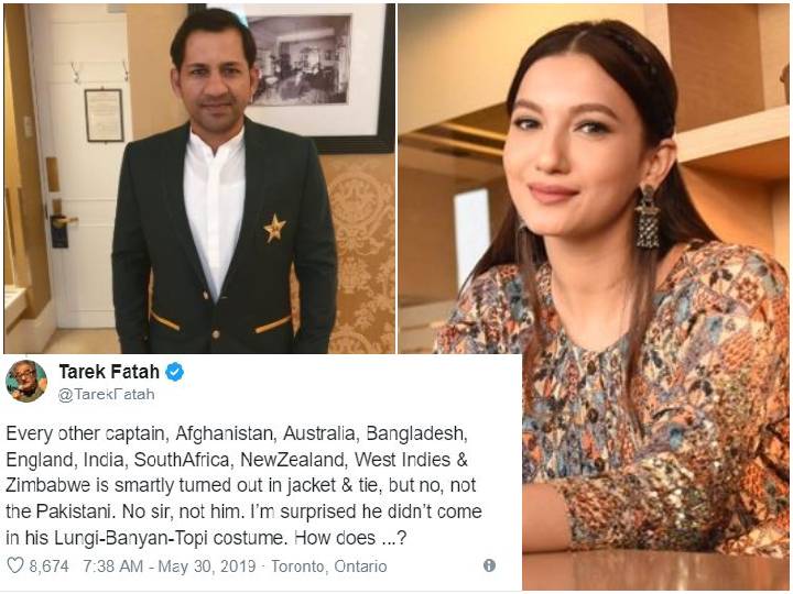 sarfaraz ahmed finds gauhar khans support after getting trolled for wearing salwar kameez Sarfaraz Ahmed finds Gauhar Khan's support after getting trolled for wearing Salwar Kameez