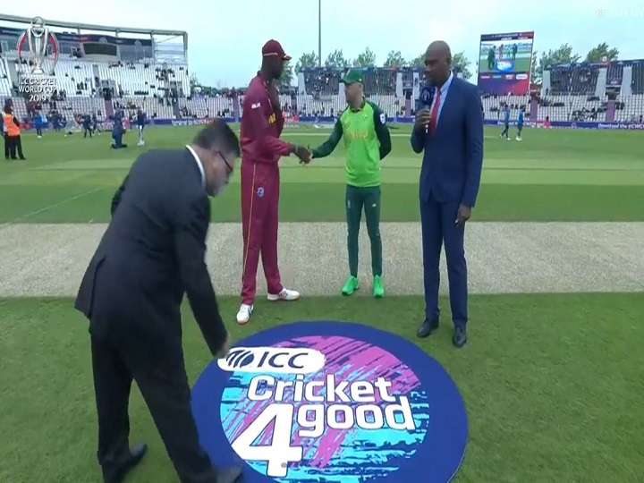 sa vs wi icc world cup 2019 windies win toss invite south africa to bat first SA vs WI, ICC World Cup 2019: Windies win toss, invite South Africa to bat first