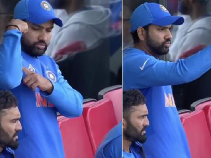 watch rohit sharmas signal to jadeja after spectacular knock goes viral WATCH:  Rohit Sharma's Signal To Jadeja After Spectacular Knock Goes Viral