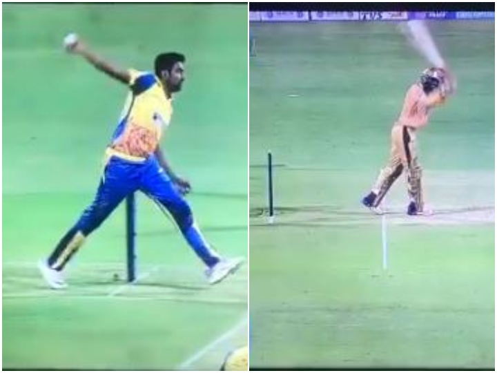 watch ashwins strange bowling action hogs limelight in tnpl WATCH: Ashwin's Strange Bowling Action Hogs Limelight In TNPL