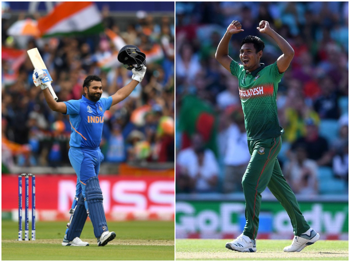 IND vs BAN, ICC World Cup 2019: Mustafizur's 5-for halt Indian ship after Rohit's ton; IND - 314/9