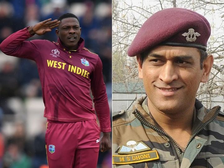 sheldon cottrell salutes ms dhonis inspirational love for country Sheldon Cottrell Salutes MS Dhoni's 'Inspirational Love For Country'