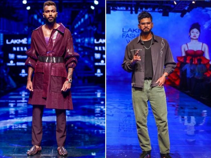 hardik pandya shreyas iyer turn showstopper at lakme fashion week Hardik Pandya, Shreyas Iyer Turn Showstopper At Lakme Fashion Week