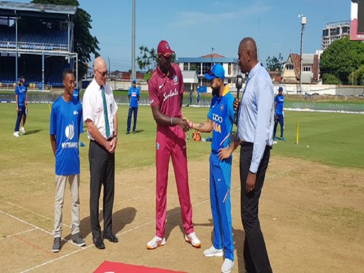 ind vs wi 3rd odi holder wins toss windies to bat first at trinidad IND vs WI, 3rd ODI: Holder Wins Toss, Windies To Bat First At Trinidad