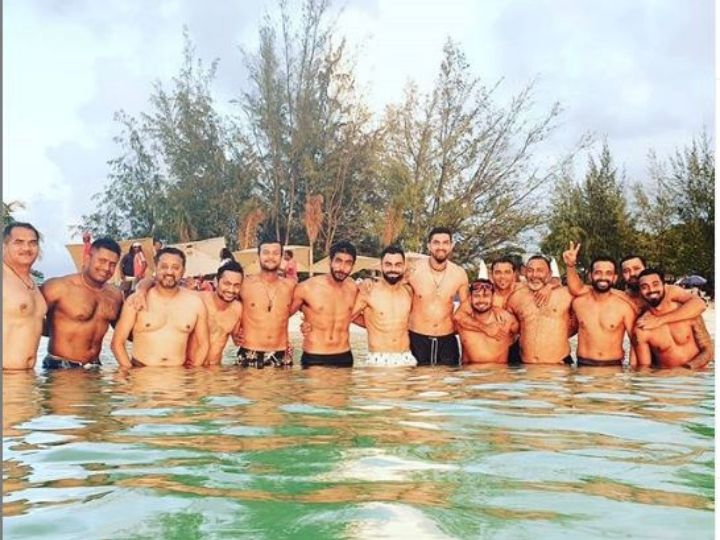 Virat Kohli & Co Enjoy At Antigua's Jolly Beach Ahead Of 1st Test against West Indies