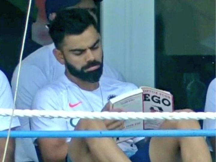 Virat Kohli Reading 'Detox Your Ego' In Dressing Room Sends Twitter Into Frenzy