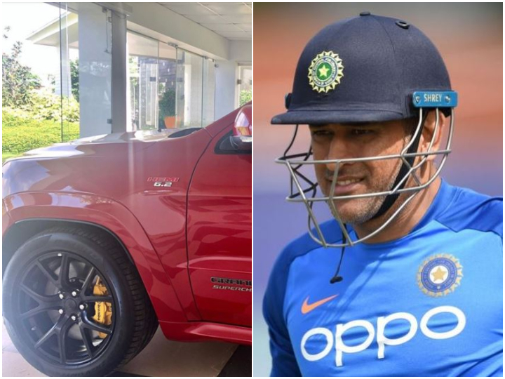 in pic wife sakshi shares picture of dhonis new red beast In Pic: Wife Sakshi Shares Picture of Dhoni's New 