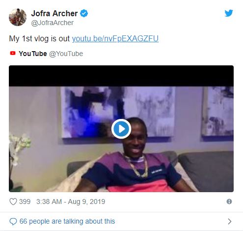 Jofra Archer Slams Troll With A Brilliant Reply On Twitter