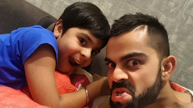कौन है कोहली के 'क्राइम का साथी' kohli with his nephew 3714 कौन है कोहली के 'क्राइम का साथी'
