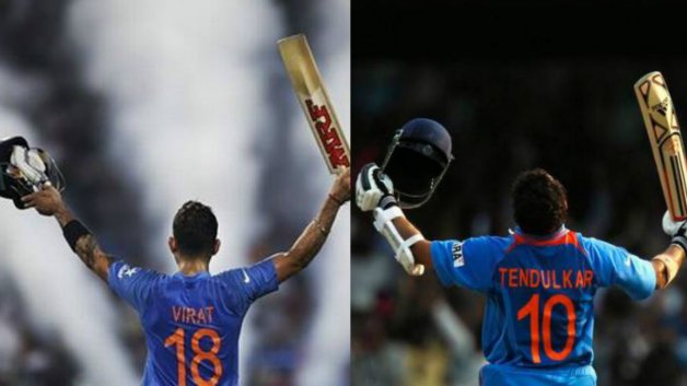 virat kohli broke the major record of sachin tendulkar in 1st odi between india and england 7782 लक्ष्य का पीछा कर जीत दिलाने में सचिन से आगे निकले विराट