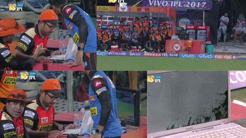 IPL2017: शिखर धवन के एक शॉट से लैपटॉप के उड़ गए परखच्चे IPL2017: शिखर धवन के एक शॉट से लैपटॉप के उड़ गए परखच्चे