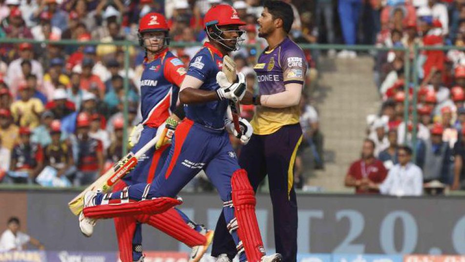 ipl11 delhi daredevils score 169 runs against kolkata knight riders 9430 DDvsKKR: दिल्ली ने कोलकाता के सामने रखी 169 रनों की चुनौती