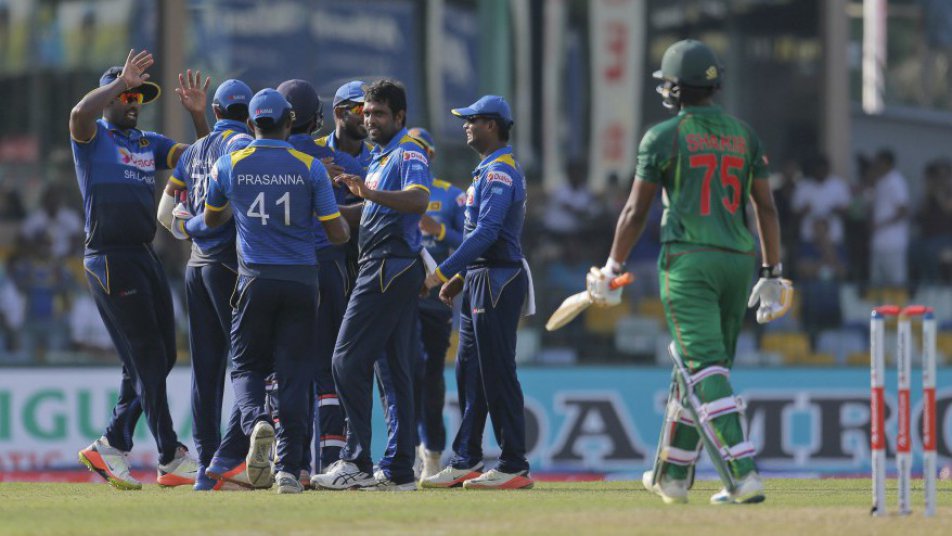 sri lanka beat bangladesh to equal a three match series by 1 1 9095 SLvsBan: आखिरी मैच में 70 रनों से जीत के साथ श्रीलंका ने किया हिसाब बराबर