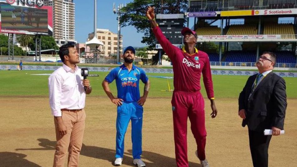 indvswi west indies won the toss and elect filed 1st 10798 INDvsWI: वेस्टइंडीज ने टॉस जीतकर चुनी पहले गेंदबाजी