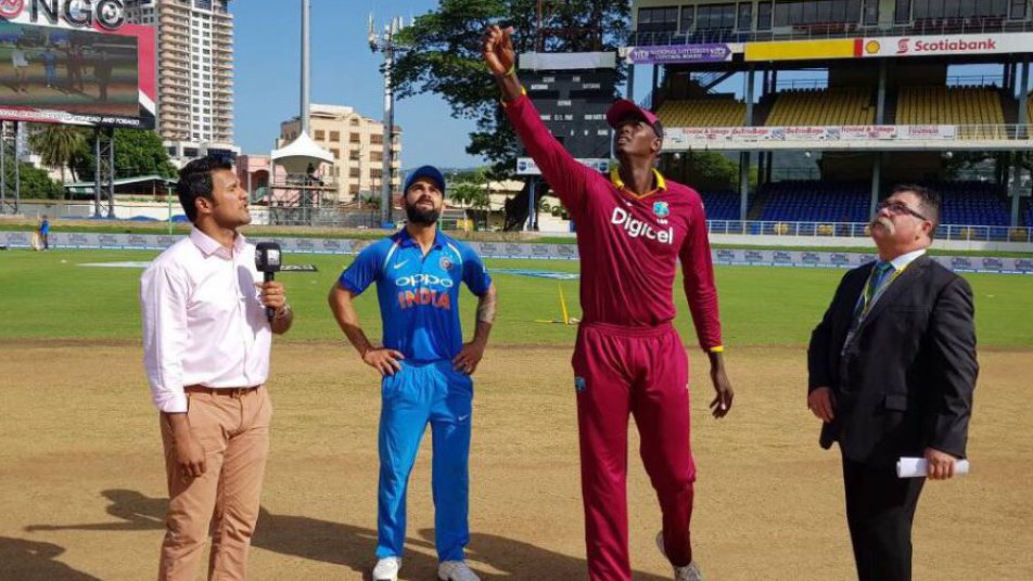 wivsind wesindis won the toss and elect to filed first 10684 WIvsIND: वेस्टइंडीज ने टॉस जीतकर किया गेंदबाजी का फैसला