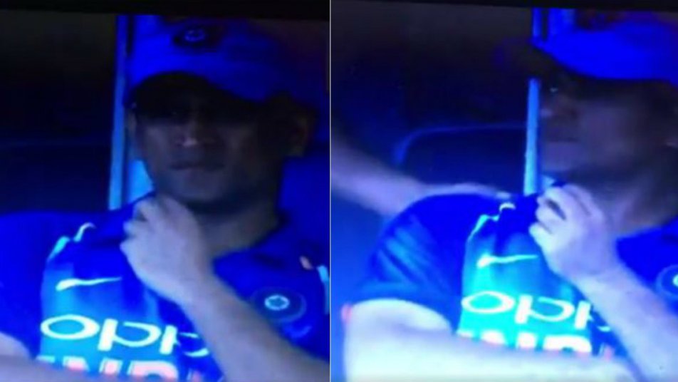 disheartened dhoni sits alone after failing to finish in fourth odi 10862 INDvsWI: चौथे वनडे में वेस्टइंडीज के हाथों मिली हार के बाद ड्रेसिंग रुम में मायूस हुए धोनी