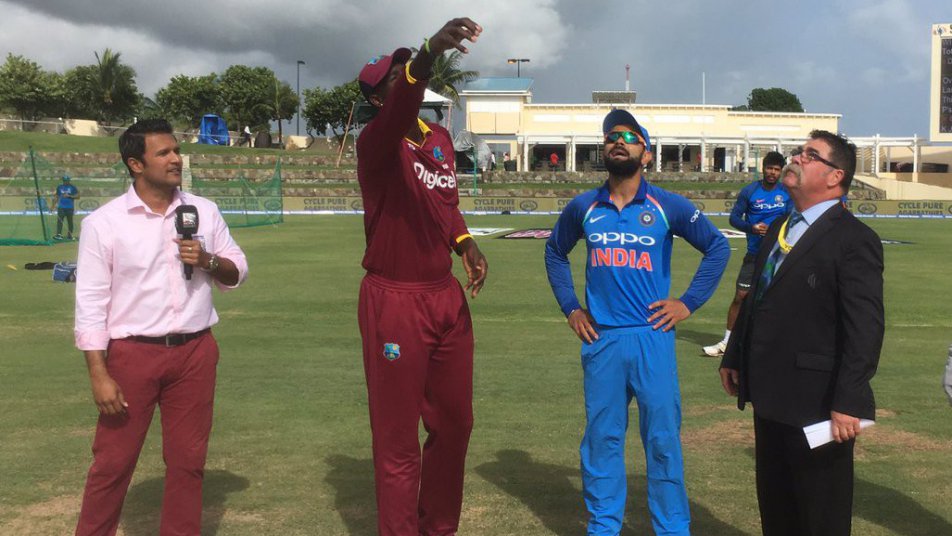 indvswi westindies have won the toss and elected to bat first 10833 INDvsWI: चौथे वनडे मैच में वेस्टइंडीज ने टॉस जीता, पहले करेगा बल्लेबाजी