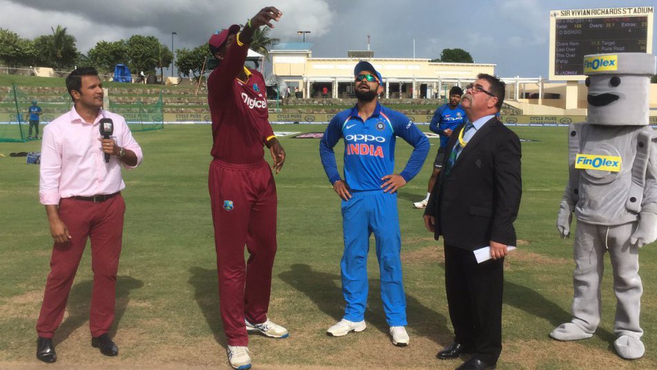 indvswi west indies won the toss and elected to bat first 10909 INDvsWI: वेस्टइंडीज ने टॉस जीतकर चुनी पहले बल्लेबाजी