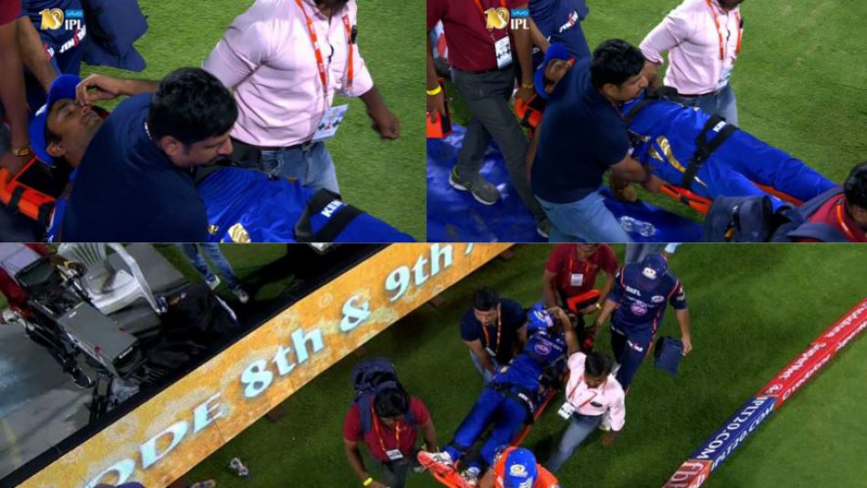 IPL2017: मैच के दौरान अंबाती रायुडू का हुआ ऐसा हाल, स्ट्रेचर पर ले जाना पड़ा बाहर