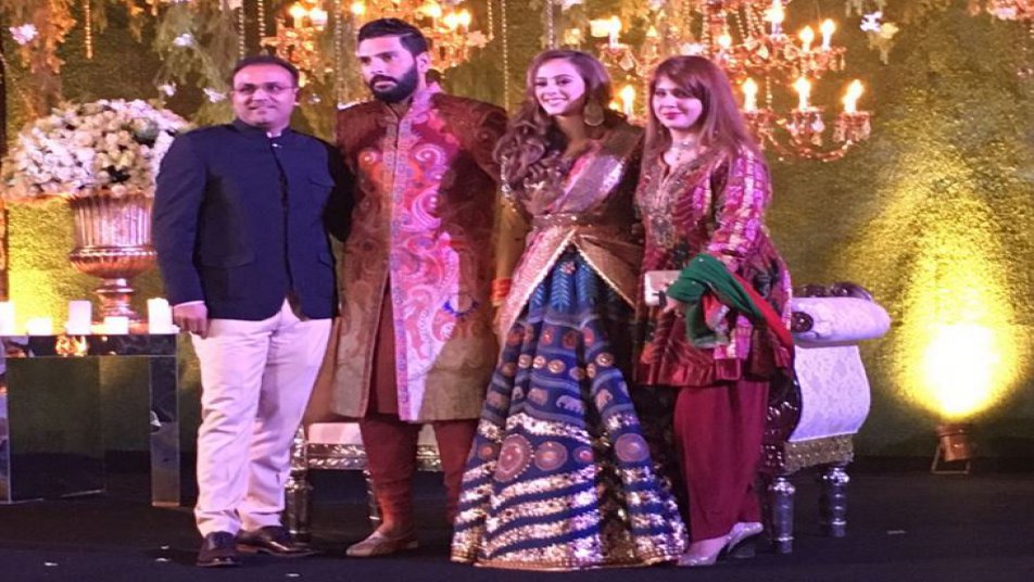 युवराज के रिसेप्शन में लगा क्रिकेट और बॉलीवुड सितारों का मेला