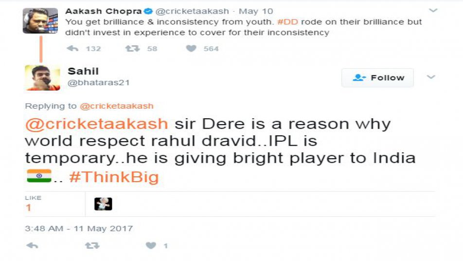 साहिल नाम के ट्वीटर यूजर ने कहा, “राहुल द्रविड़ की इज्जत करने का कुछ कारण हैं. आईपीएल कुछ दिनों के लिए होता है. राहुल टीम इंडिया को बेहतरीन खिलाड़ी दे रहे हैं.”