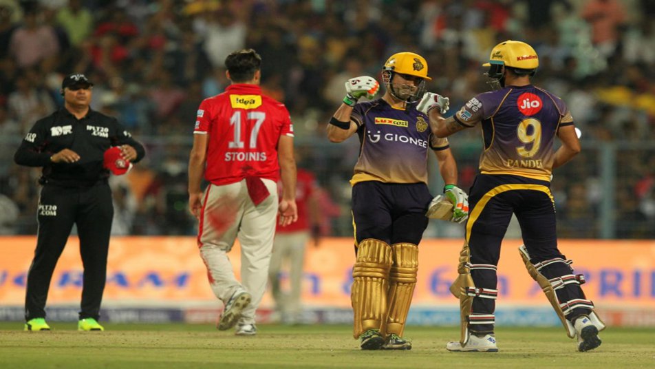 IPL2017: केकेआर ने किंग्स इलेवन पंजाब पर बनाया जीत का बड़ा रिकॉर्ड