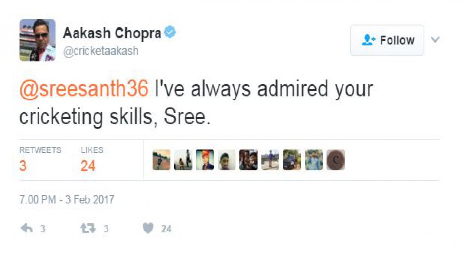 इस पर आकाश ने कहा, मैंने हमेशा तुम्हारी क्रिकेटिंग स्किल्स की तारीफ की है.