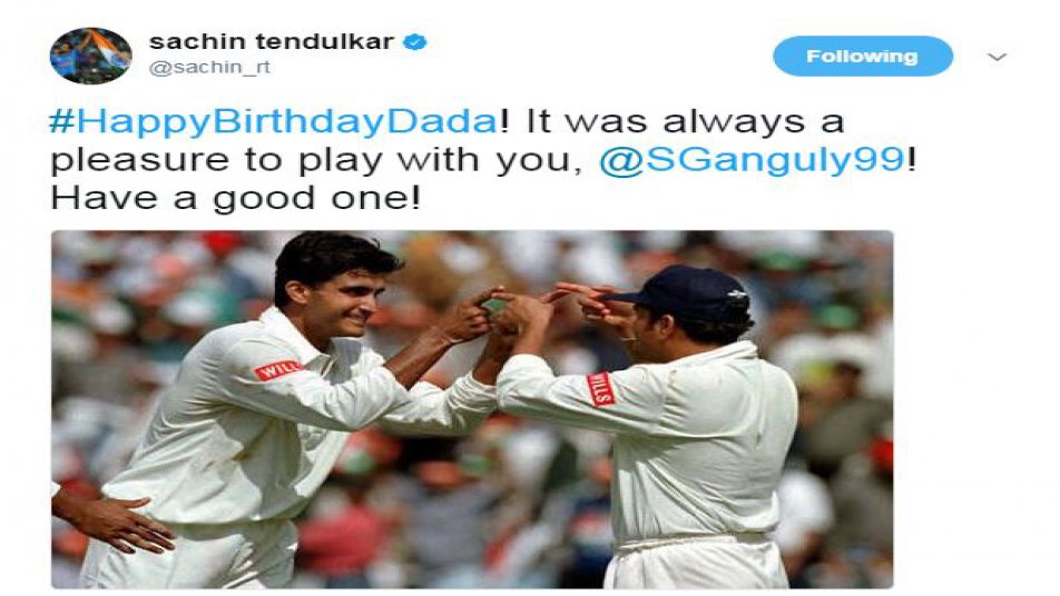 सौरव गांगुली के 45वें जन्मदिन पर लगा बधाइयों का तांता