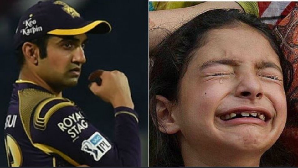 शहीद की बेटी के ग़म में ग़मग़ीन हुए गौतम, जिंदगी भर पढाई का खर्च उठाने का किया ऐलान