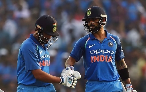 INDvsNZ: रोहित-कोहली के रिकॉर्ड शतकों की मदद से भारत ने बनाए 337 रन