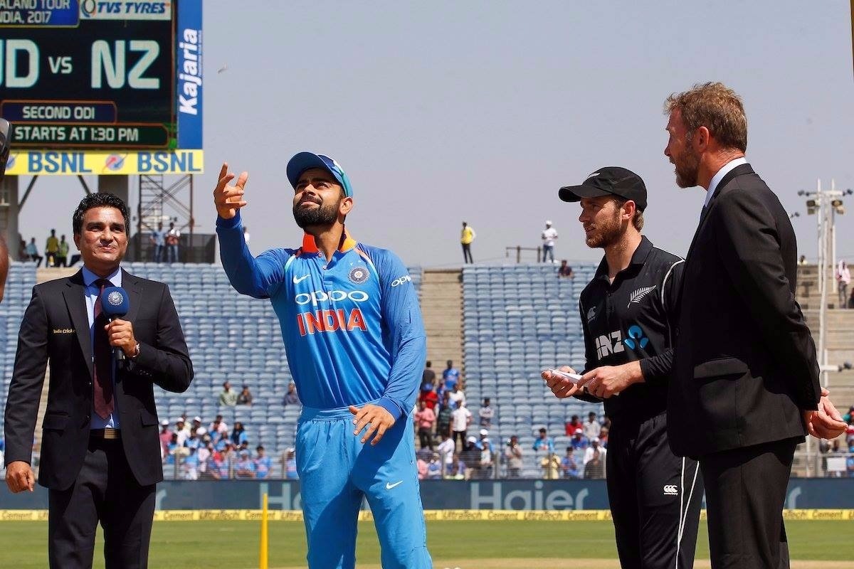 INDvsNZ: न्यूज़ीलैंड ने टॉस जीतकर चुनी पहले बल्लेबाज़ी