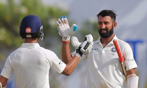 चेतेश्वर पुजारा के बड़े शतक के दम पर सौराष्ट्र का विशाल स्कोर cheteshwar pujaras 182 takes saurashtra to 570 against gujarat चेतेश्वर पुजारा के बड़े शतक के दम पर सौराष्ट्र का विशाल स्कोर