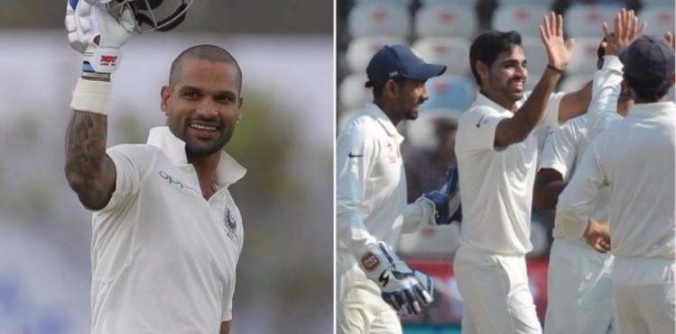 bhuvneshwar kumar and shikhar dhawan released from indias test squad INDvsSL: दूसरे टेस्ट मैच में नज़र नहीं आएंगे पहले टेस्ट मैच के ये दो भारतीय सितारे