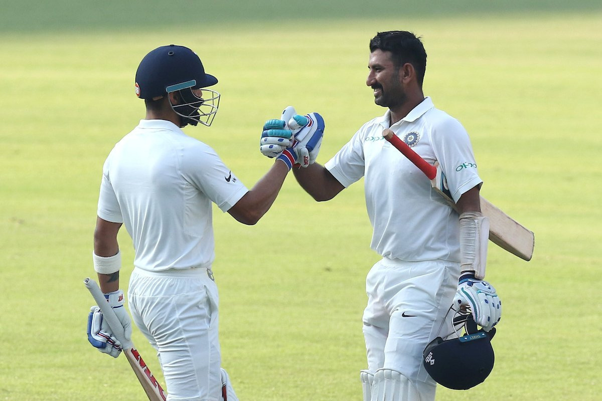 india vs sri lanka 2nd test nagpur test 2nd day full day report IND vs SL 2nd TEST: विजय और पुजारा के शतक से भारत मजबूत