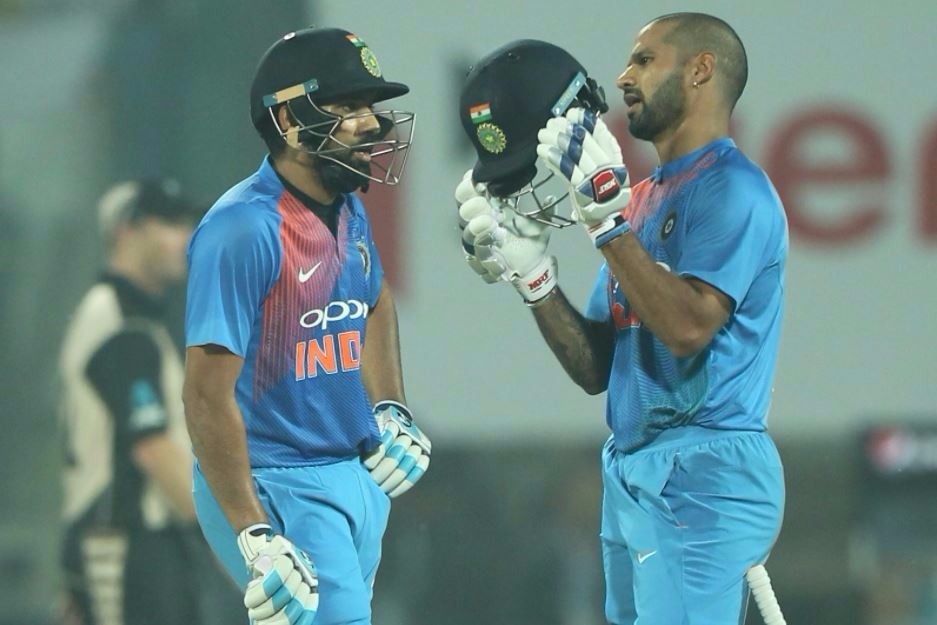 ind vs new zealand 1st t 20 delhi rohit sharma shikhar dhawan inning report INDVSNZ: धवन और रोहित शर्मा की धमाकेदार पारी से न्यूजीलैंड के सामने विशाल लक्ष्य