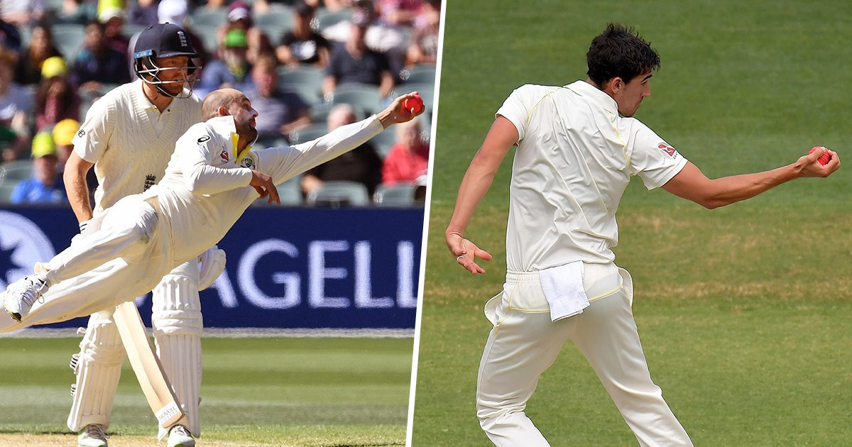 ashes classic catches from lyon and starc ASHES: एक ही दिन में लपके गए दो बेहतरीन कैच, इंग्लैंड बैकफुट पर