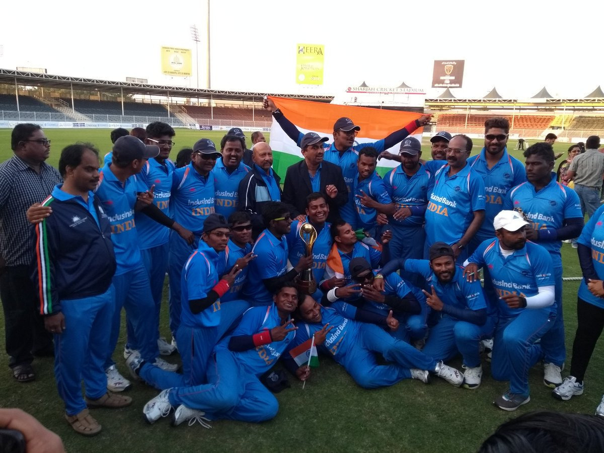 blind cricket world cup 2018 india beat pakistan by 2 wickets BLIND CWC: रोमांचक फाइनल में पाकिस्तान को हराकर भारत फिर बना चैंपियन