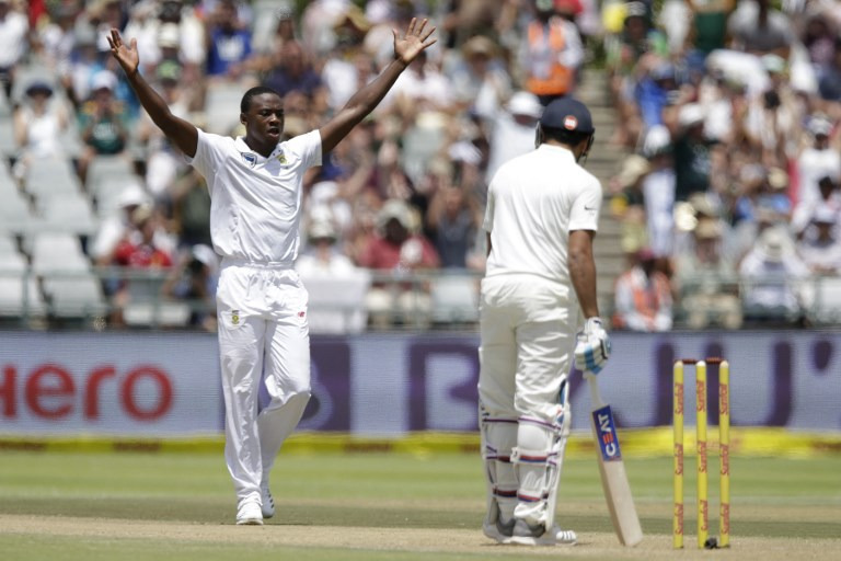 south africa vs india 1st test 2nd day first session SA vs IND: रबाडा के टेस्ट में रोहित फेल, भारत का संघर्ष जारी