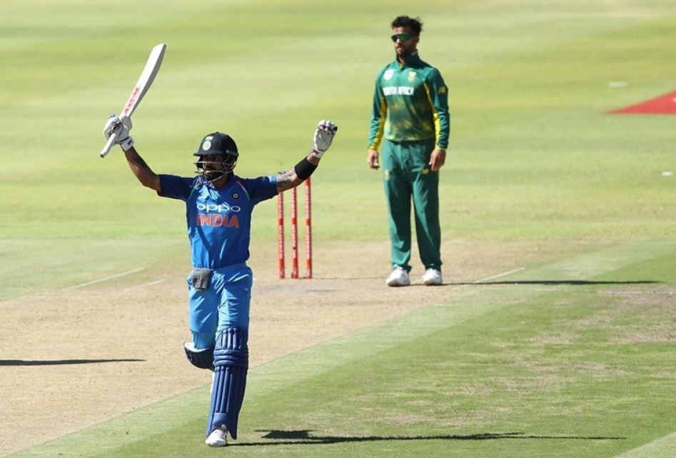 SAvsIND: कप्तान कोहली के रिकॉर्ड पारी से भारत ने साउथ अफ्रीका को दिया 304 रनों का लक्ष्य