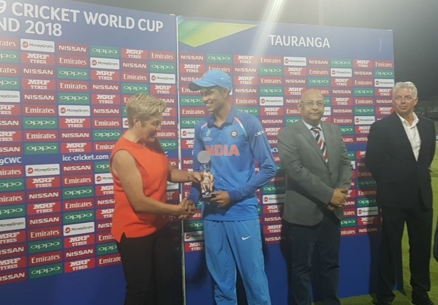 under 19 world cup shubhman gill became the man of the series and manjot gets man of the match award शुभमन बने मैन ऑफ द सीरीज तो मनजोत को मिला मैन ऑफ द मैच का अवॉर्ड