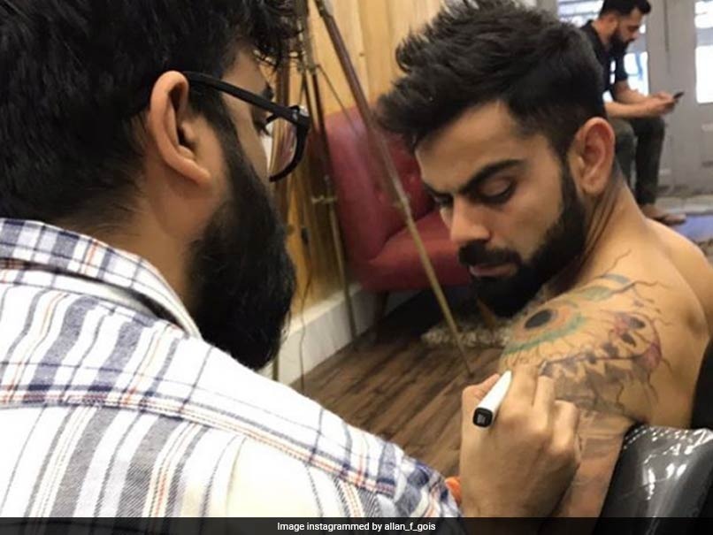 india captain virat adds another tattoo to his collection खाली समय में विराट कोहली ने बनवाया एक और नया 'टैटू'