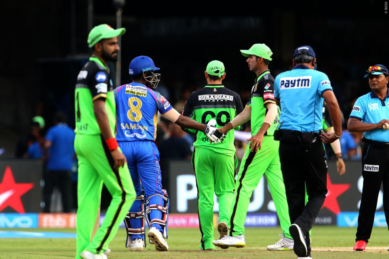 RCB vs RR: सैमसन की तूफानी पारी, रॉयल्स ने आरसीबी को 19 रनों से हराया