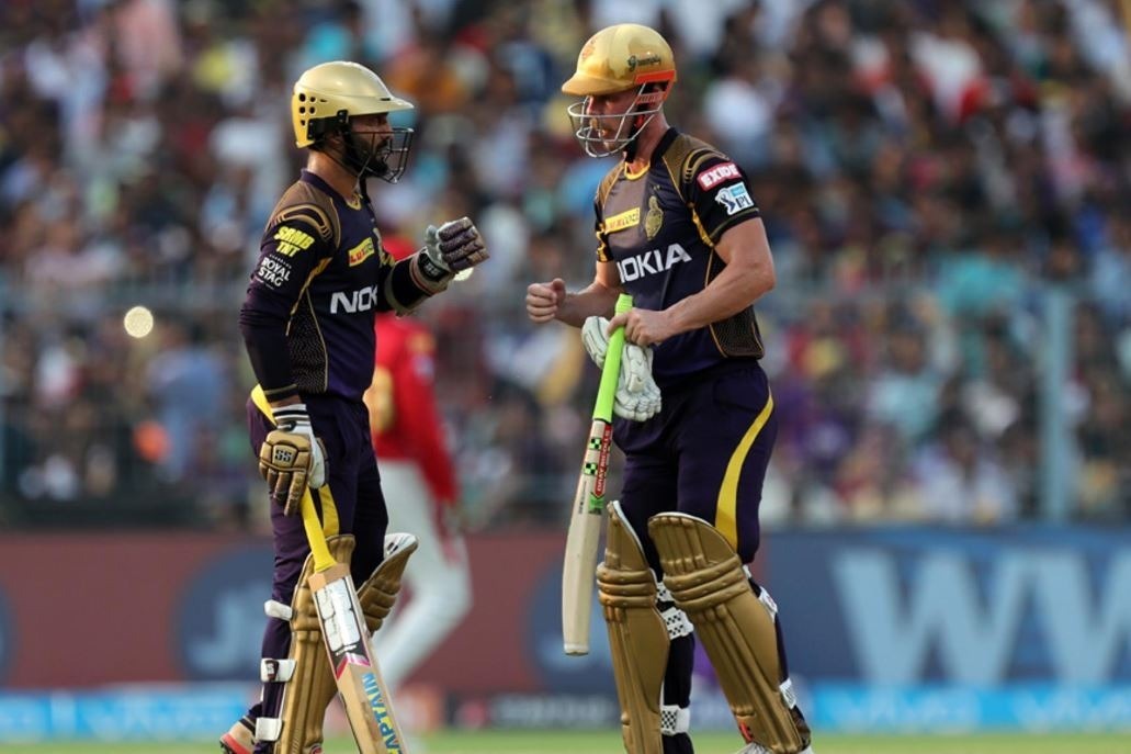 kolkata knight riders to 191 for 7 against kings xi punjab at kolkata KKR vs KXIP: लिन और कार्तिक की शानदार बल्लेबाजी से केकेआर ने पंजाब को दिया 192 रनों का लक्ष्य