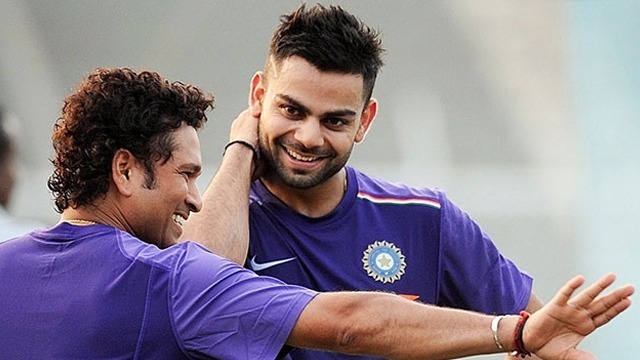 sachin tendulkar is my hero inside the field virat kohli मैदान के अंदर सचिन तेंदुलकर हैं विराट कोहली के हीरो